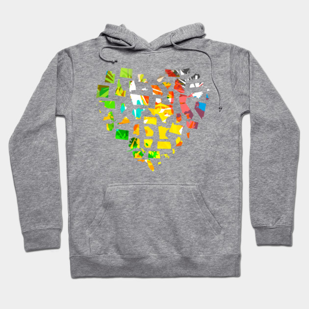 American 50 States Heart Design